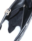 Pre-Loved Timeless Clutch Clutch Quilted Leather with Silver Hardware, Black