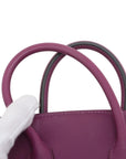 Pre-Loved Birkin Handbag Leather 25 with Gold Hardware, Purple