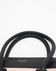Pre-Loved Luggage Tote Leather Micro with Gold Hardware, Tricolor
