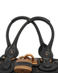 Pre-Loved Paddington Handbag Leather with Aged Gold Hardware, Black