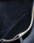 Pre-Loved Le 5 à 7 Supple Hobo Shoulder Bag Leather with Gold Hardware, Black