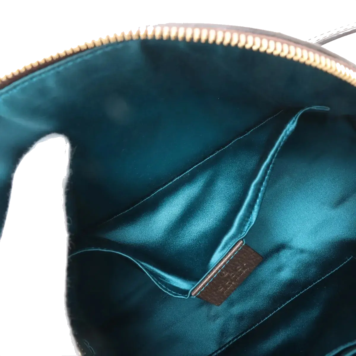 Pre-Loved Ophidia Crossbody Bag Monogram Coated Canvas Small with Gold Hardware, Beige/Ebony