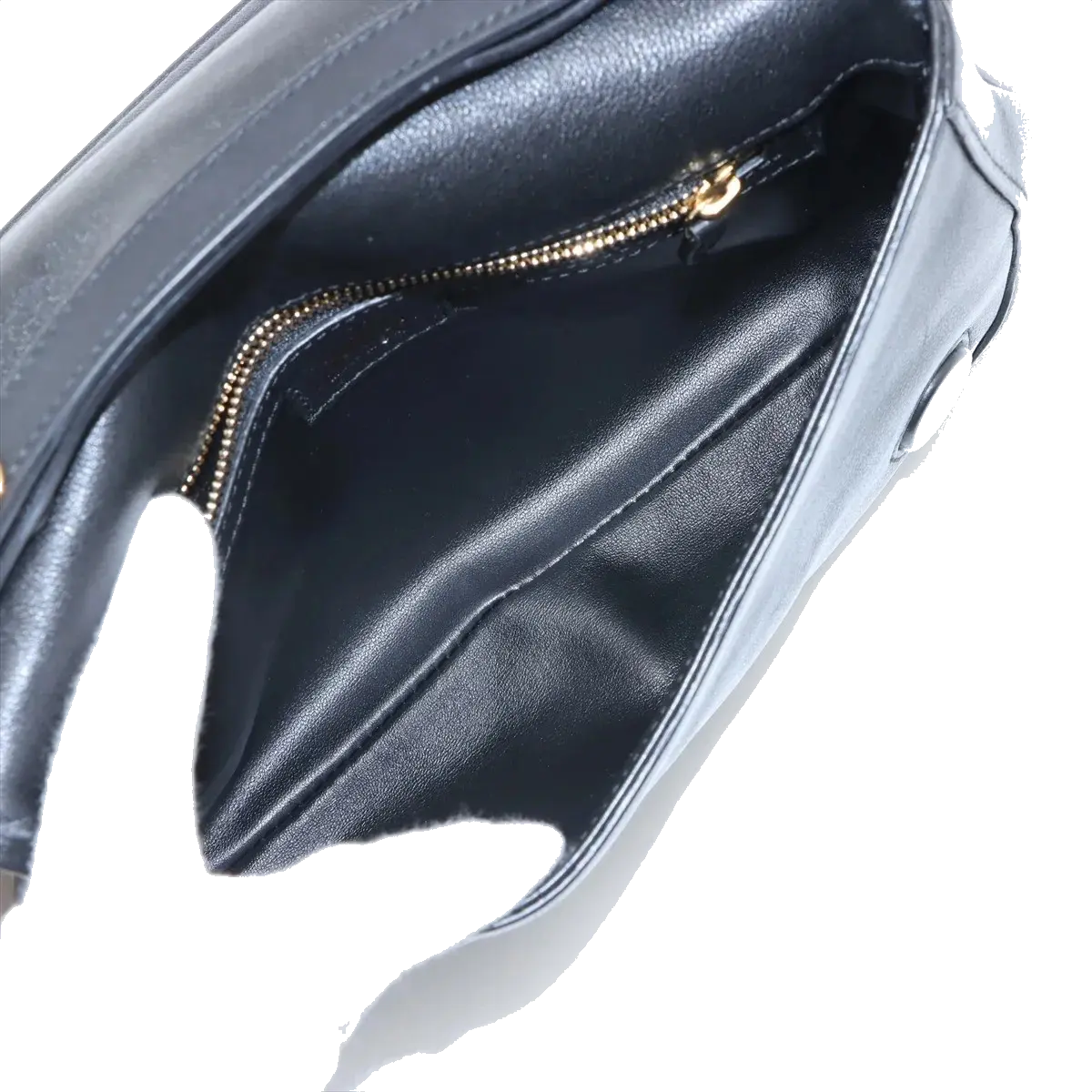 Pre-Loved Blondie Shoulder Bag Leather with Gold Hardware, Black