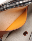 Pre-Loved Plumet Crossbody Bag Goyardine Chevron Coated Canvas with Silver Hardware, Black and Tan