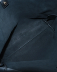 Pre-Loved Shopping Tote Leather with Gold Hardware, Black