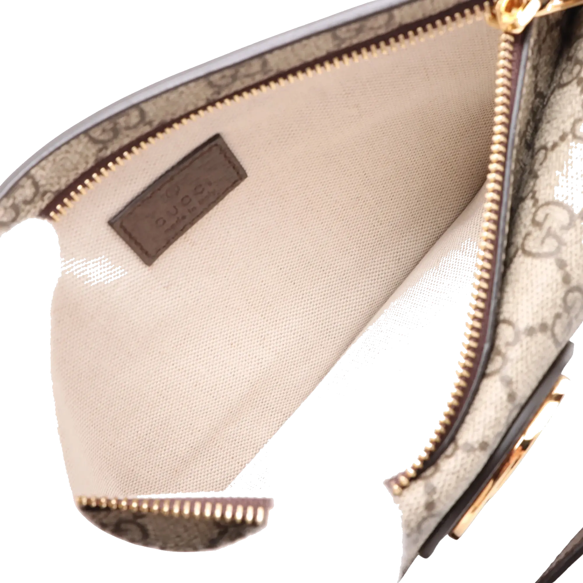 Pre-Loved Blondie Shoulder Bag Monogram Coated Canvas with Gold Hardware, Beige Ebony