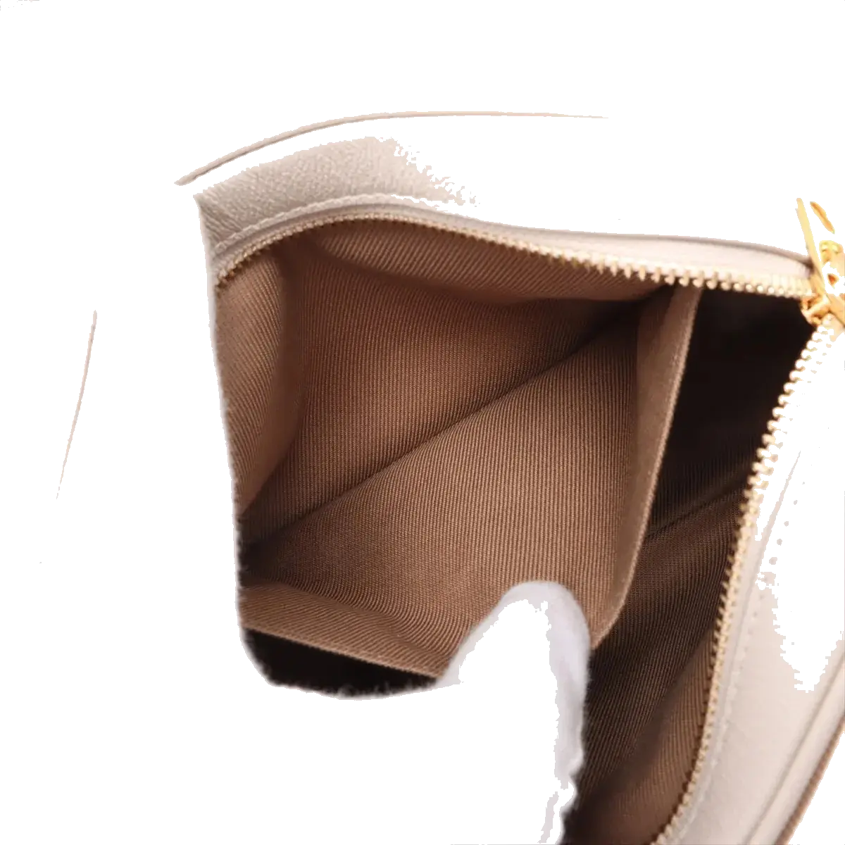 Pre-Loved Check Camera Bag Crossbody Bag Check Canvas Small with Gold Hardware, Beige Check / Cream