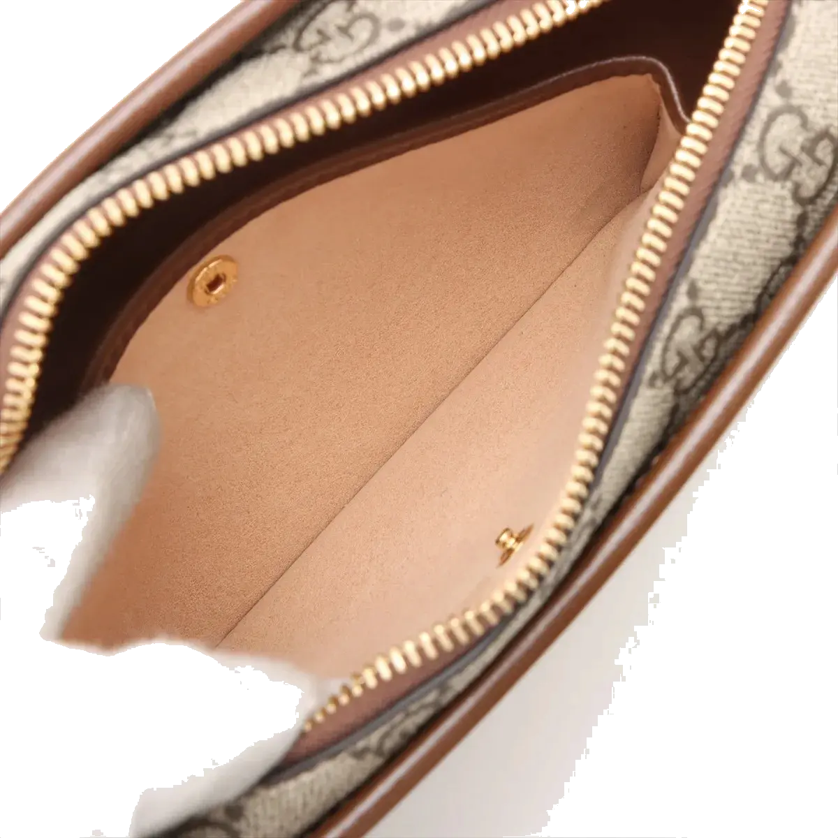 Pre-Loved GG Retro Interlocking G Camera Bag Crossbody Bag GG Supreme Coated Canvas Mini with Gold Hardware, Beige and Ebony