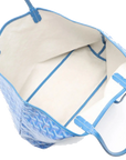 Pre-Loved Saint Louis Tote Goyardine Coated Canvas PM with Silver Hardware, Blue