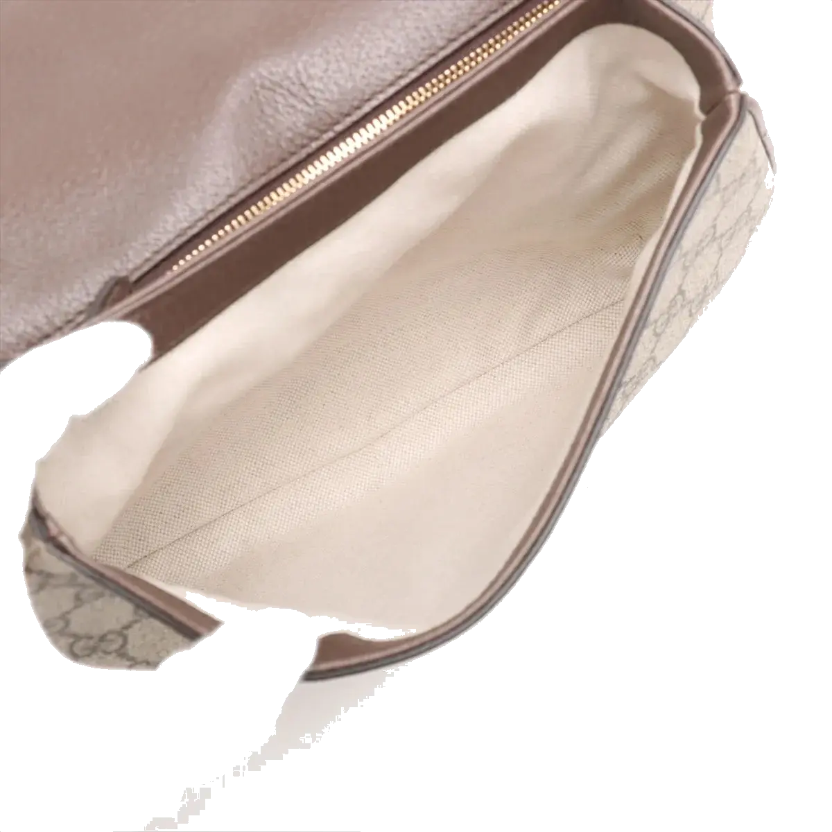 Pre-Loved Blondie Shoulder Bag GG Supreme Coated Canvas with Gold Hardware, Beige/Ebony