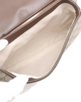 Pre-Loved Blondie Shoulder Bag GG Supreme Coated Canvas with Gold Hardware, Beige/Ebony