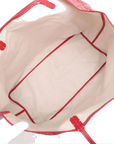 Pre-Loved Saint Louis Tote Goyardine Chevron Coated Canvas GM with Silver Hardware, Red