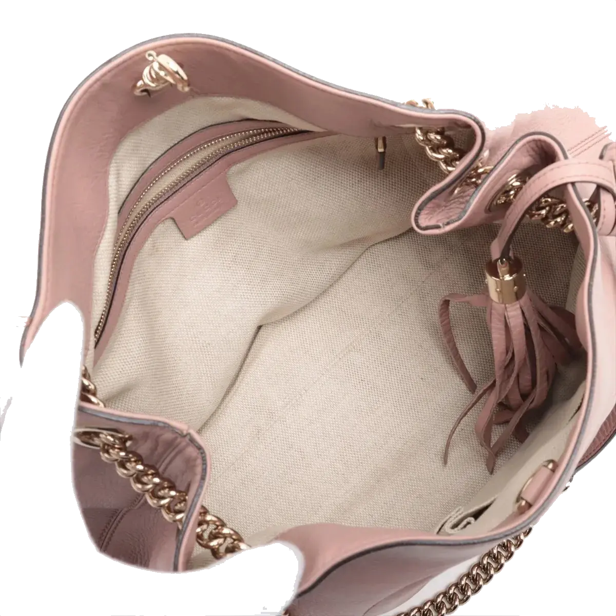 Pre-Loved Soho Shoulder Bag Leather Medium with Gold Hardware, Pink