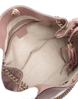 Pre-Loved Soho Shoulder Bag Leather Medium with Gold Hardware, Pink