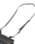 Pre-Loved Intrecciato Camera Bag Crossbody Bag Intrecciato Leather Small with Gold Hardware, Black