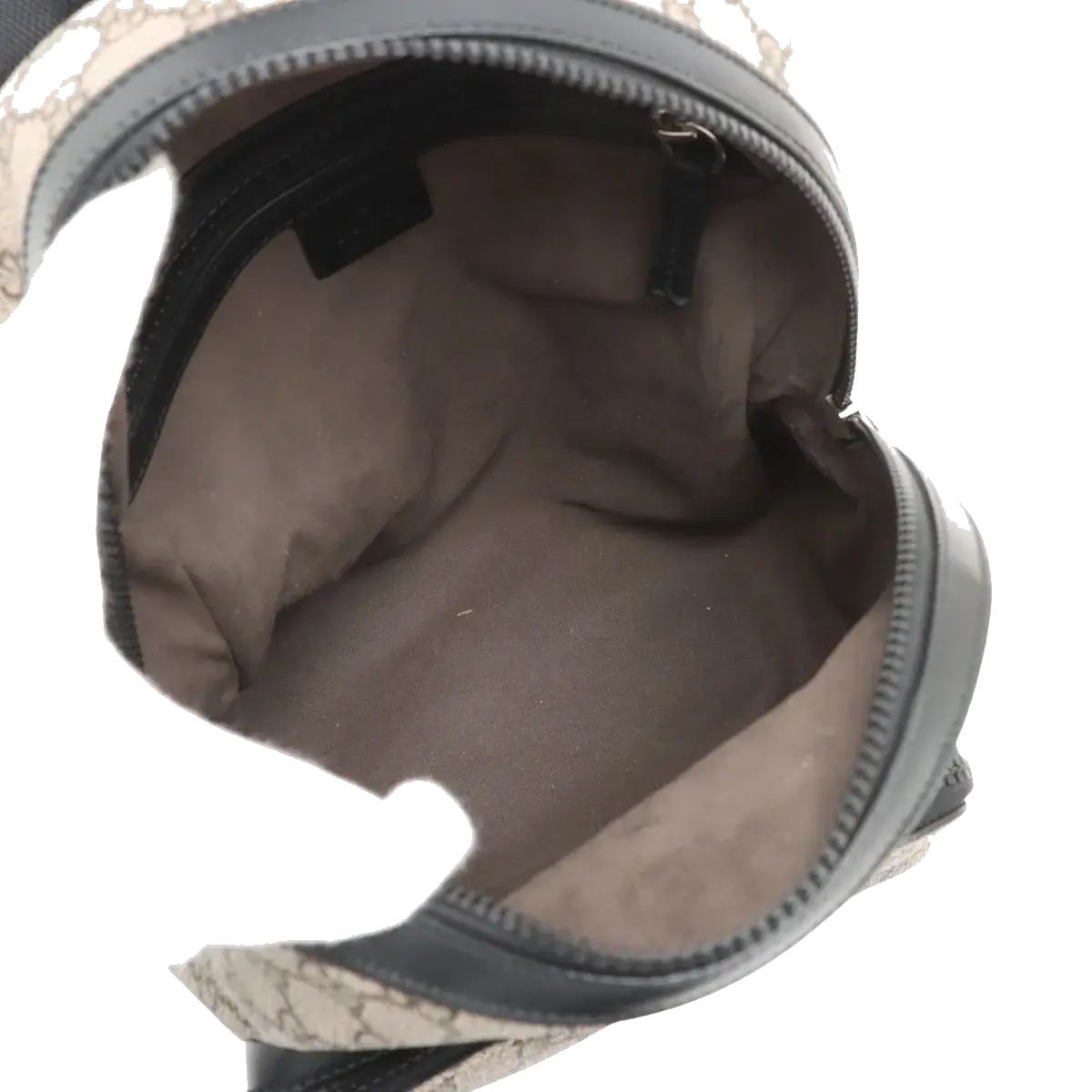 Pre-Loved GG Supreme Backpack GG Supreme Coated Canvas Small with Silver Hardware, Beige/Ebony