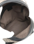 Pre-Loved GG Supreme Backpack GG Supreme Coated Canvas Small with Silver Hardware, Beige/Ebony