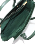 Pre-Loved Sac de Jour Tote Leather Small with Gold Hardware, Dark Green