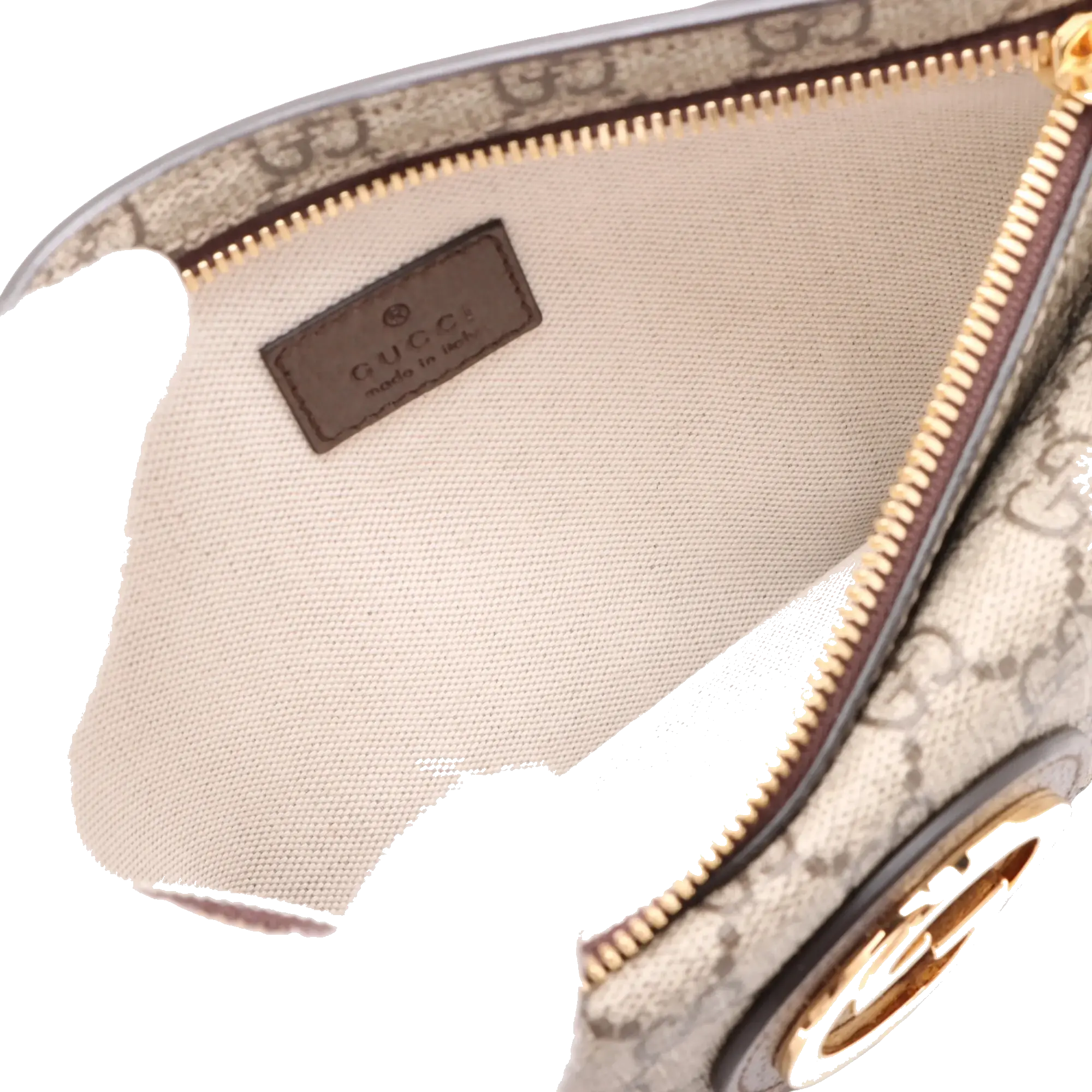 Pre-Loved Blondie Shoulder Bag Monogram Coated Canvas with Gold Hardware, Beige/Ebony