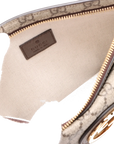 Pre-Loved Blondie Shoulder Bag Monogram Coated Canvas with Gold Hardware, Beige/Ebony