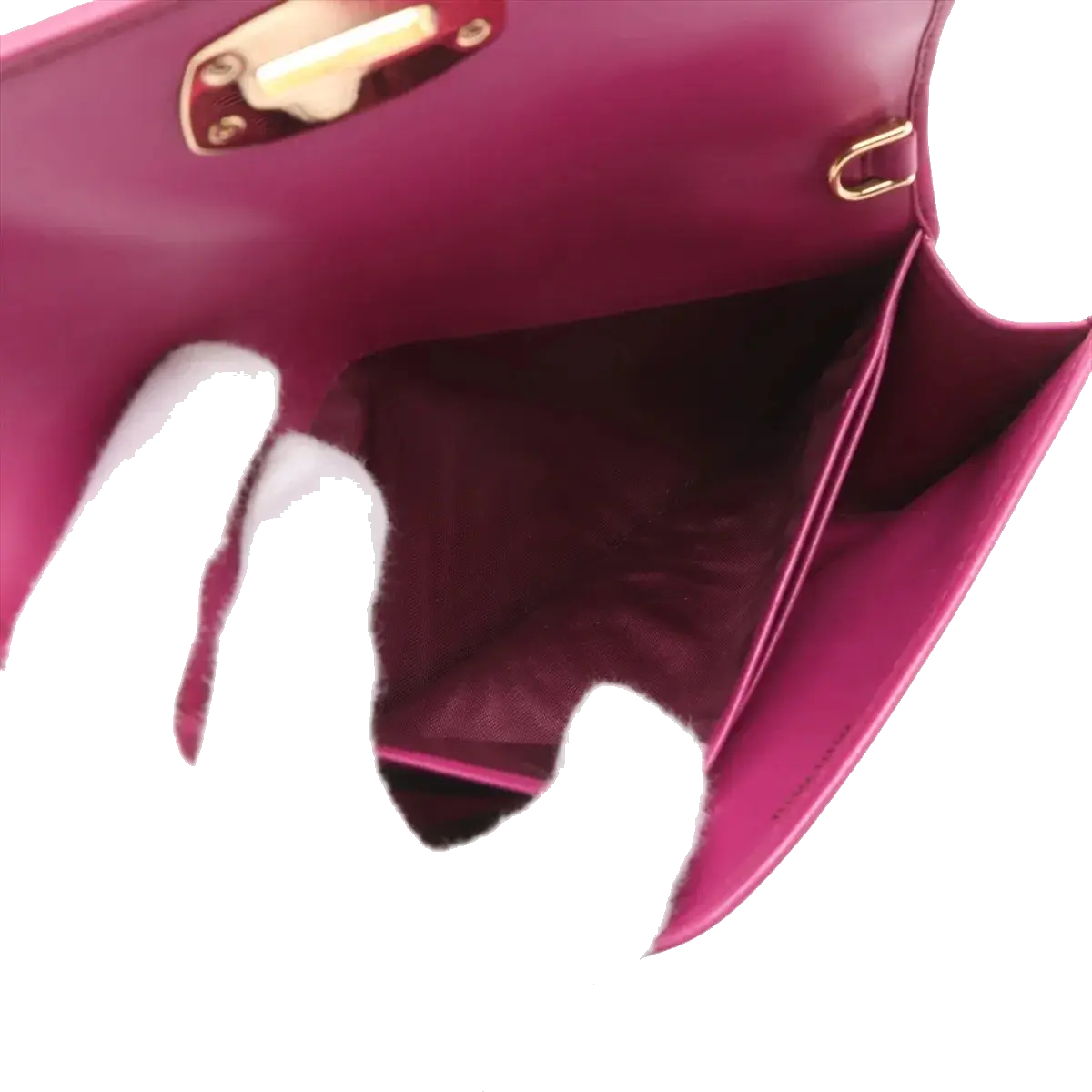 Pre-Loved Matelassé Wallet on Chain Crossbody Bag Quilted Leather Small with Gold Hardware, Pink