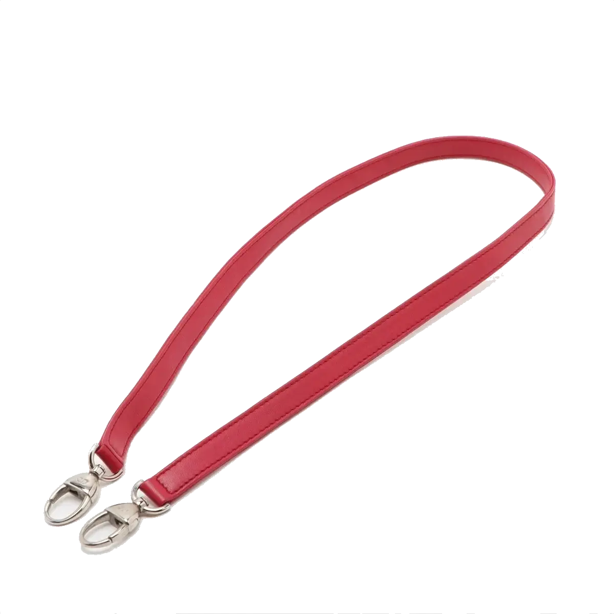 Pre-Loved Lady Dior Handbag Cannage Leather Medium with Silver Hardware, Red