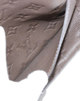 Pre-Loved Petillante Clutch Monogram Leather with Gold Hardware, Taupe