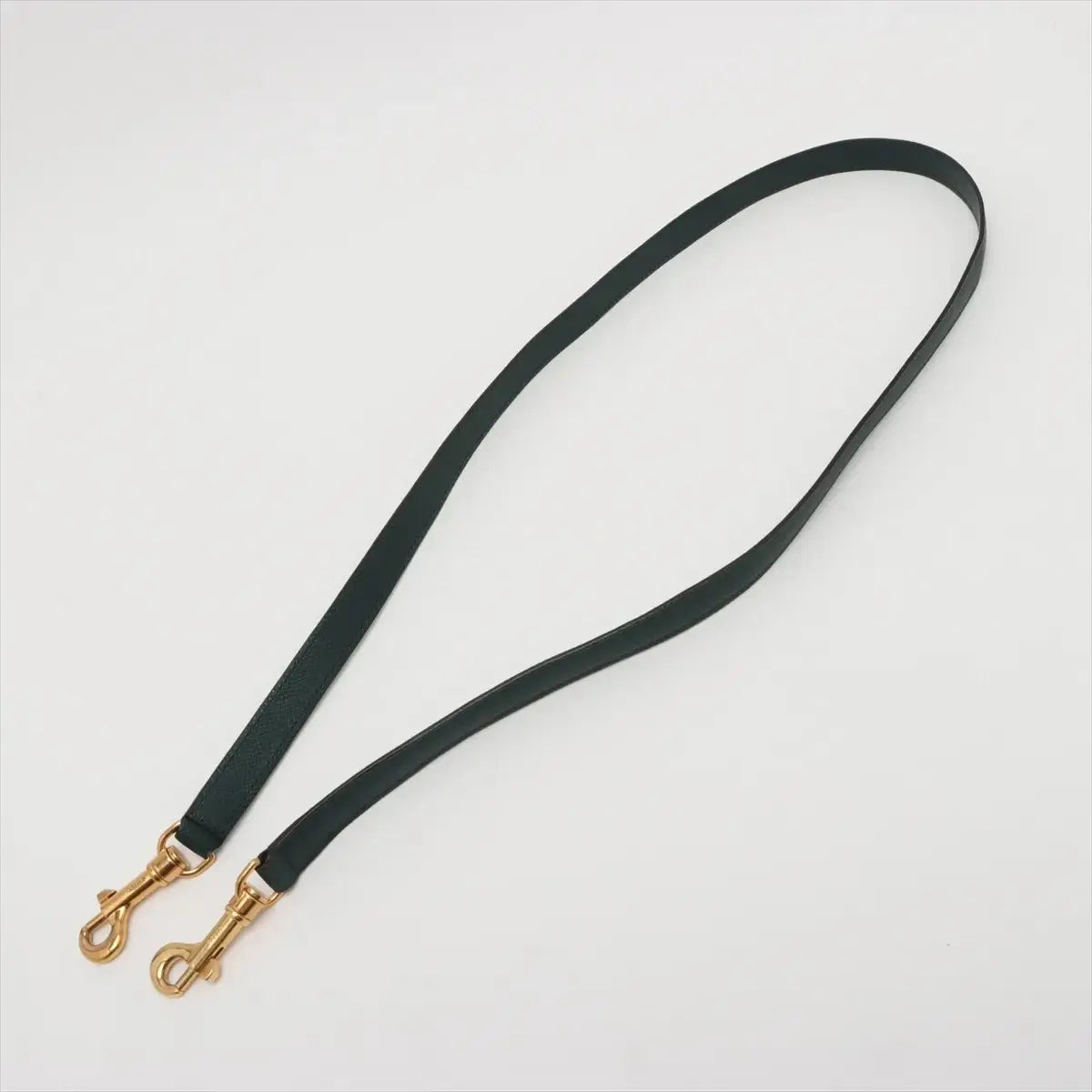 Pre-Loved Belt Bag Handbag Leather Micro with Gold Hardware, Dark Green