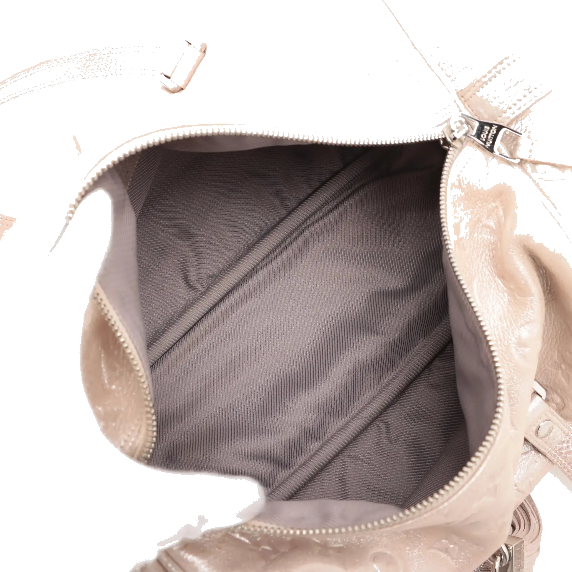Pre-Loved Shimmer Comète Shoulder Bag Monogram Leather with Silver Hardware, Pink