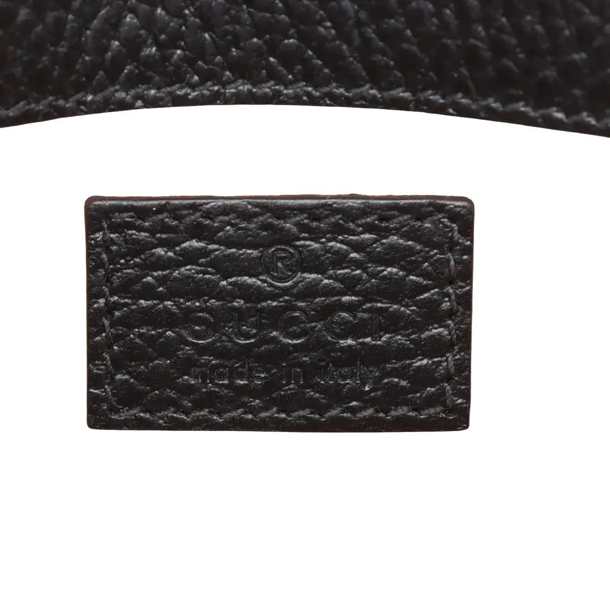 Pre-Loved Dionysus Crossbody Bag Leather Super Mini with Aged Silver Hardware, Black