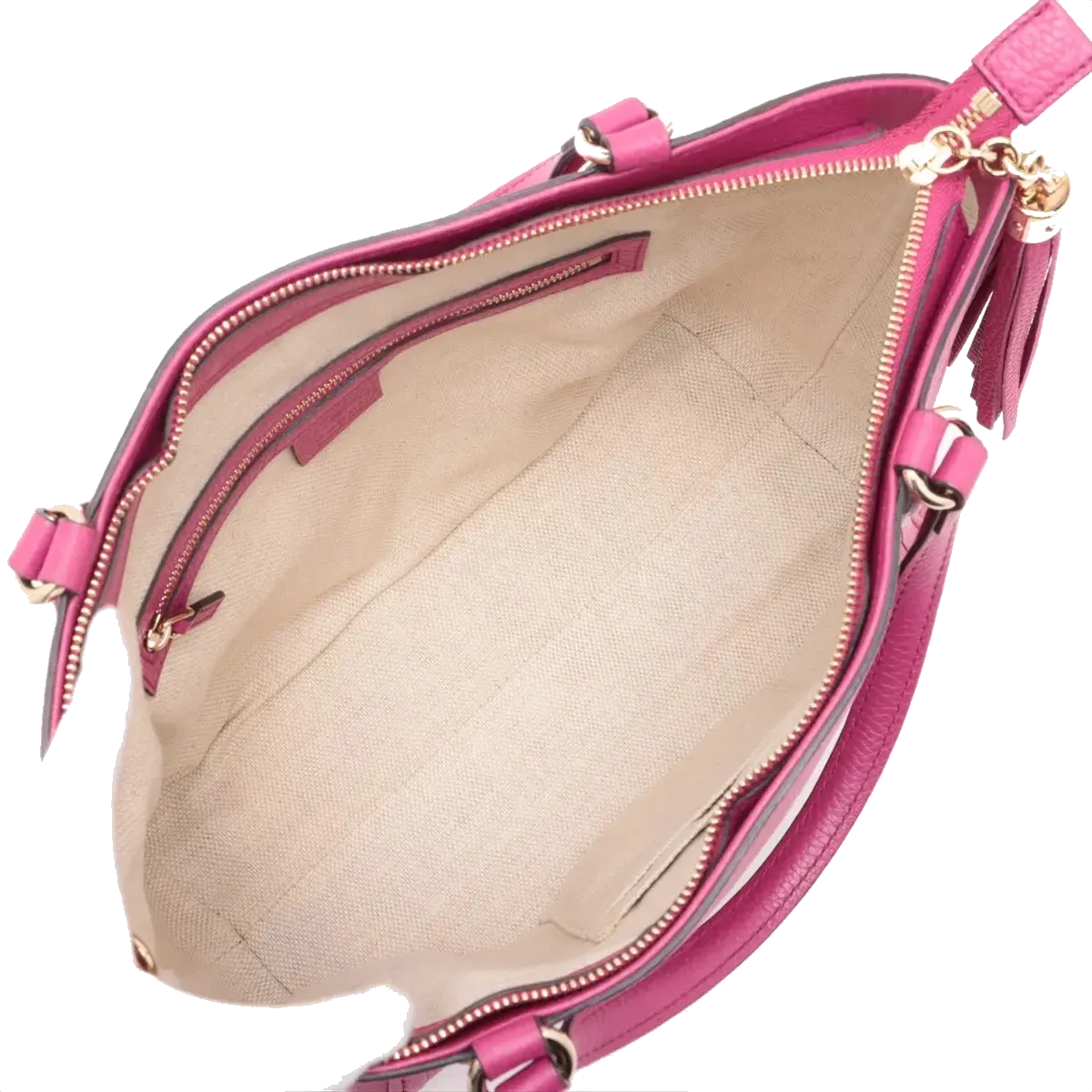 Pre-Loved Soho Tote Leather Small with Gold Hardware, Pink