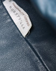 Pre-Loved The Pouch Clutch Leather with Silver Hardware, Blue