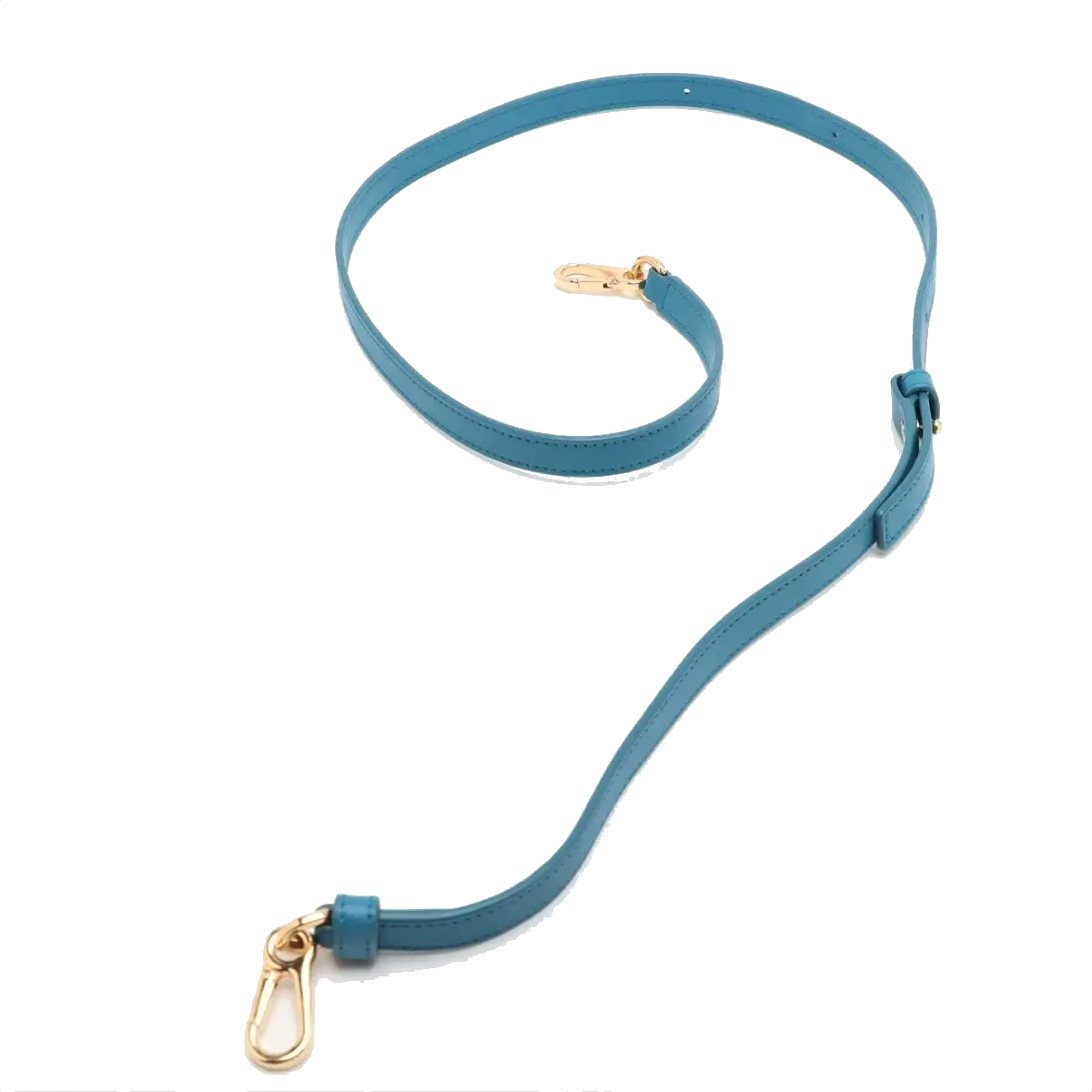 Pre-Loved Amazona Handbag Leather Small with Gold Hardware, Blue
