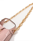 Pre-Loved Jackie 1961 Shoulder Bag Patent Leather Mini with Gold Hardware, Pink