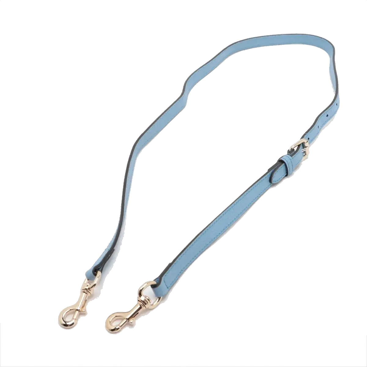 Pre-Loved Interlocking G Charm Tote Leather with Gold Hardware, Light Blue