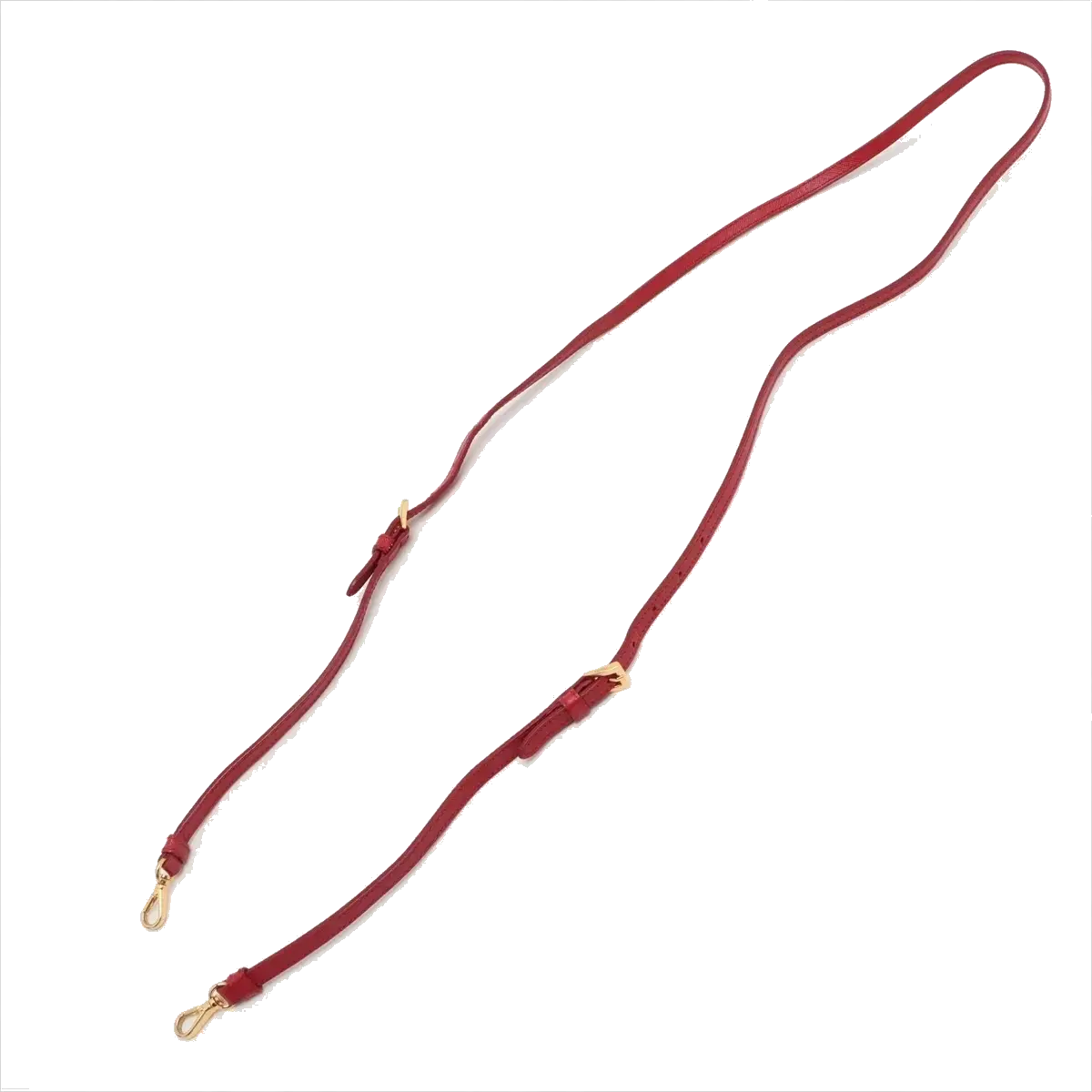 Pre-Loved Saffiano Mini Bauletto Handbag Leather Mini with Gold Hardware, Red