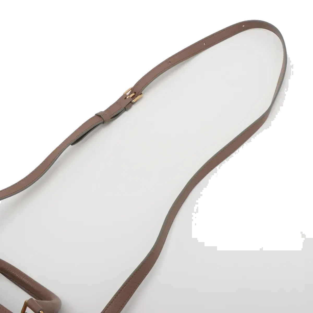 Pre-Loved Cabas Handbag Leather Small with Gold Hardware, Taupe