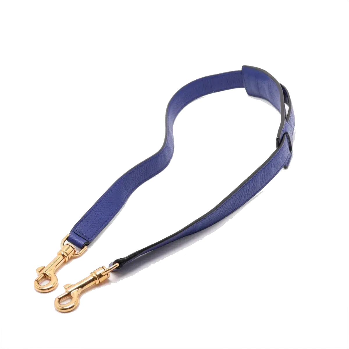 Pre-Loved Trapeze Handbag Leather Medium with Gold Hardware, Blue