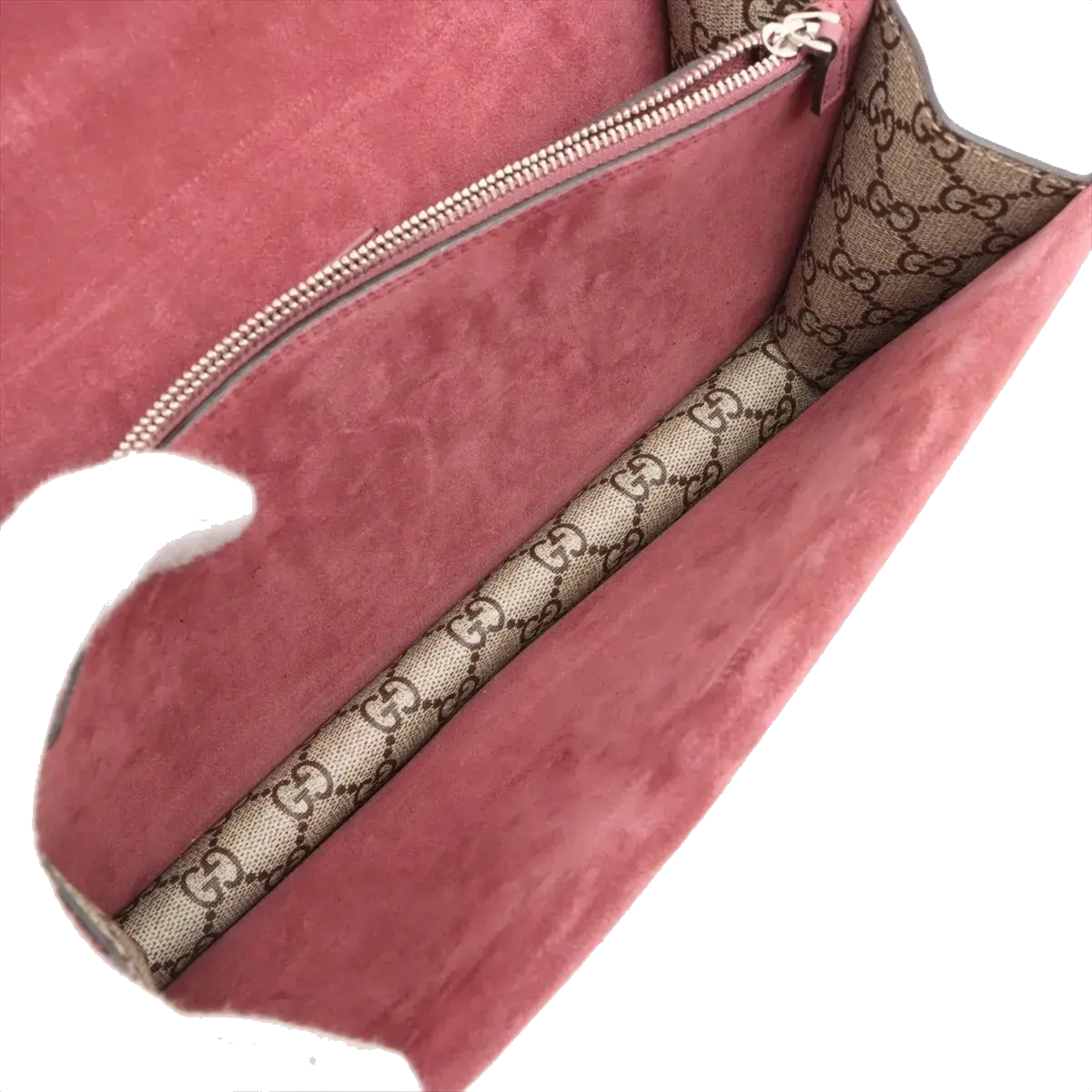 Pre-Loved Dionysus Blooms Shoulder Bag Monogram Coated Canvas Small with Aged Silver Hardware, Beige Ebony