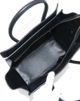 Pre-Loved Luggage Tote Leather Micro with Gold Hardware, Black