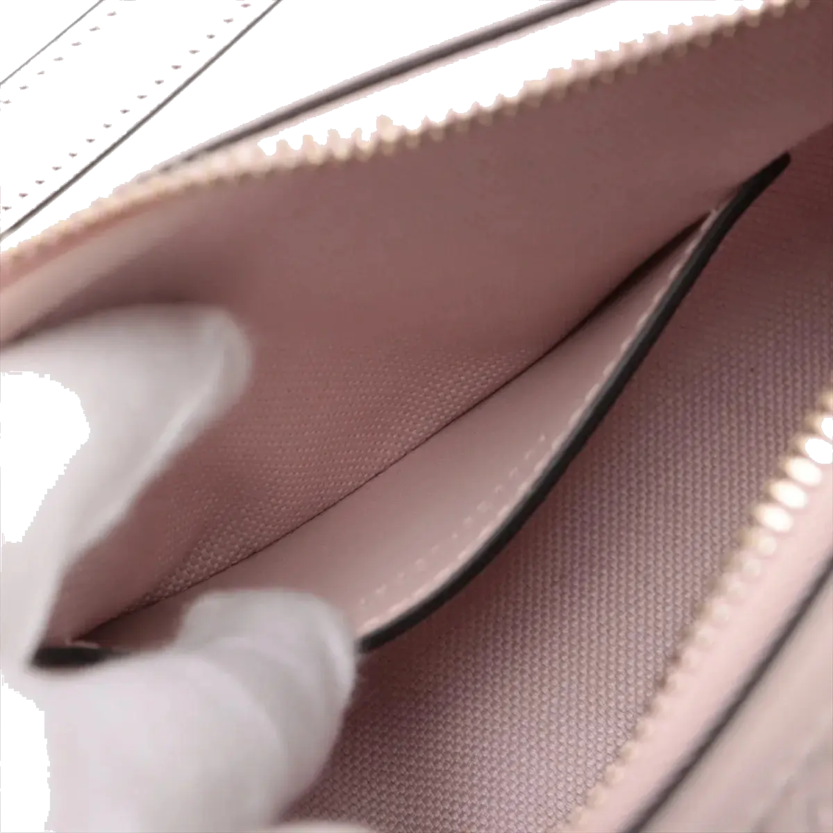Pre-Loved Guccissima Crossbody Bag Monogram Leather Small with Gold Hardware, Light Pink