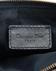 Pre-Loved Saddle Pochette Shoulder Bag Oblique Coated Canvas Mini with Gold Hardware, Navy Blue