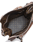 Pre-Loved Tote Tote Leather with Silver Hardware, Brown