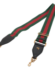 Pre-Loved Dionysus Bamboo Top Handle Handbag Leather Medium with Aged Gold Hardware, Black, Green, Red