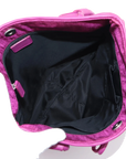 Pre-Loved Diorissimo Tote Oblique Coated Canvas with Silver Hardware, Magenta