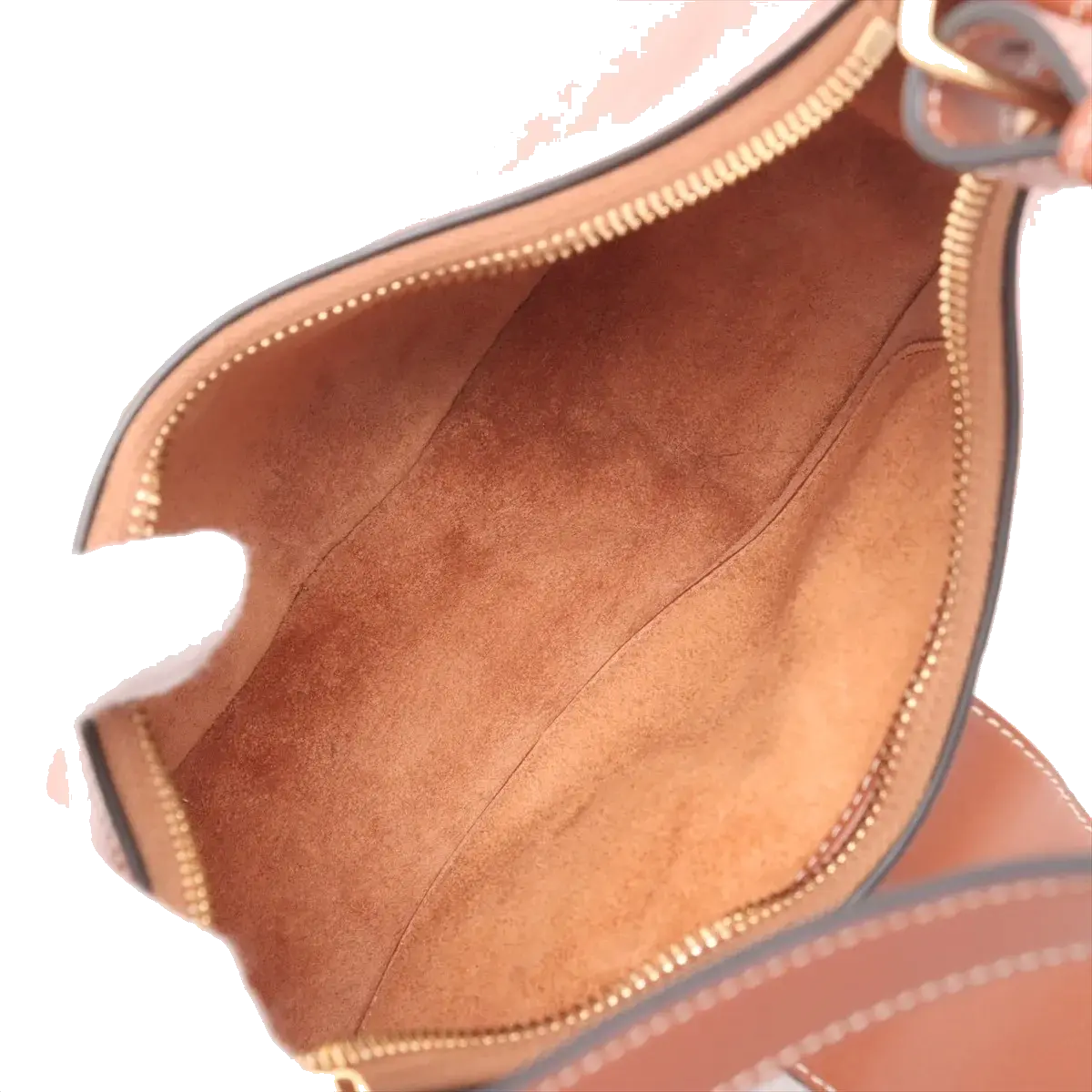 Pre-Loved Ava Triomphe Shoulder Bag Leather Small with Gold Hardware, Tan