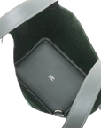 Pre-Loved Picotin Cargo Handbag Leather 18 with Palladium Hardware, Green