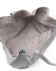 Pre-Loved Cabas Phantom Tote Leather Small with Gold Hardware, Gray