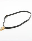 Pre-Loved Diana Bamboo Tote Leather Small with Gold Hardware, Black
