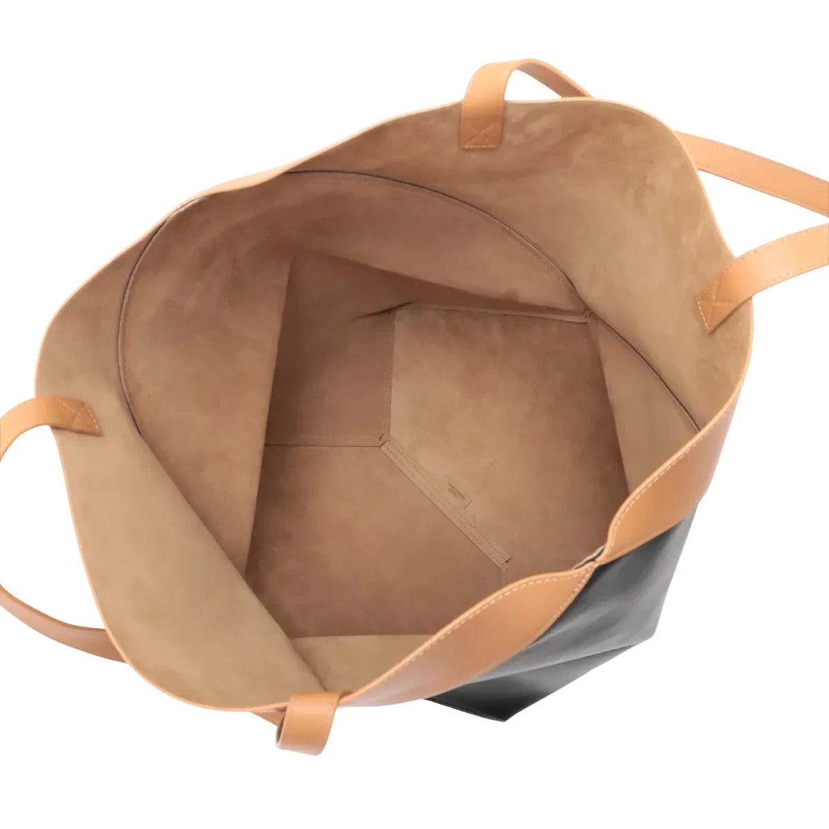 Pre-Loved Puzzle Fold Tote Tote Leather Medium, Black and Tan